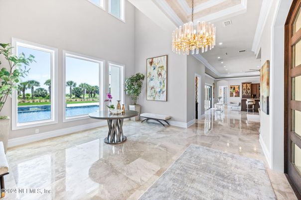 Chandelier, Interior, Recessed Lighting