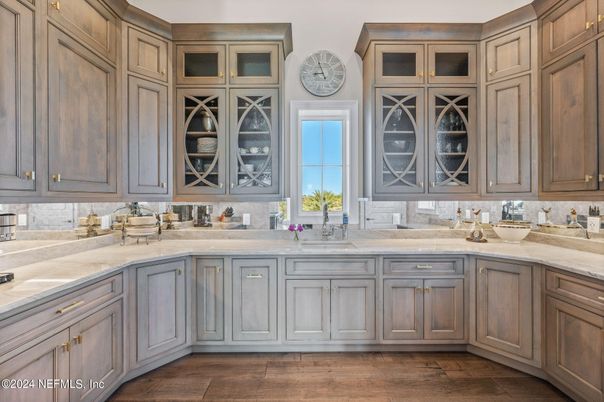 Interior, Kitchen, Wood Texture Flooring