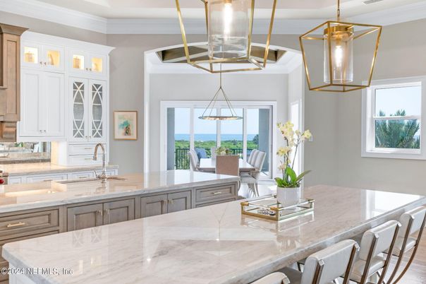 Dining room, Interior, Kitchen, Pendant Lights, Water