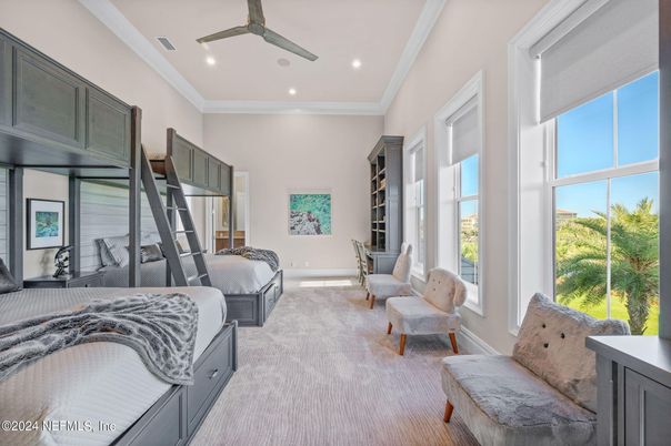 Bedroom, Interior, Recessed Lighting