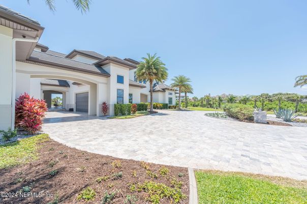 Attached, Backyard, Exterior, Facade, Mediterranean