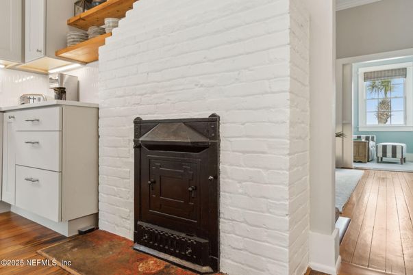 Interior, Stone Walls, Wood Texture Flooring