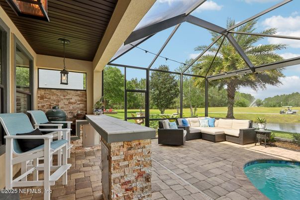 Glass Ceilings, Interior, Pool, Stone Walls, Sun Room, Water
