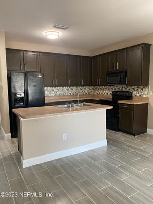 Interior, Kitchen, Wood Texture Flooring