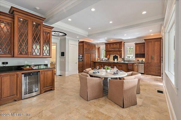 Dining room, Interior, Kitchen, Recessed Lighting, Stainless Steel Appliances