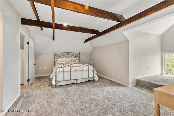 Bedroom, Interior, Wooden Beams