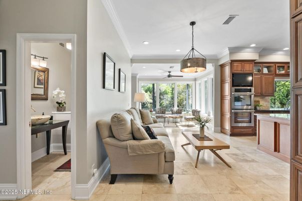 Dining room, Interior, Kitchen, Living room, Pendant Lights, Recessed Lighting, Stainless Steel Appliances