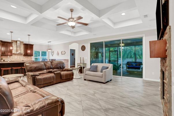 Interior, Kitchen, Living room, Pendant Lights, Recessed Lighting