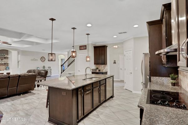 Interior, Kitchen, Living room, Pendant Lights, Recessed Lighting