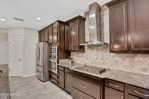 Interior, Kitchen, Marble, Recessed Lighting