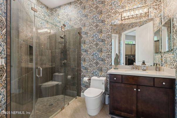 Bathroom, Glass Shower, Interior