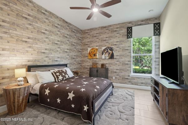 Bedroom, Interior, Stone Walls