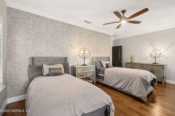 Bedroom, Interior, Wood Texture Flooring