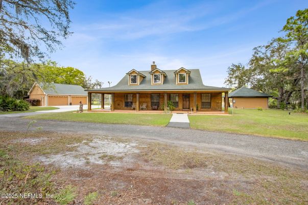 Backyard, Detached Garage, Exterior, Facade, Cape Cod