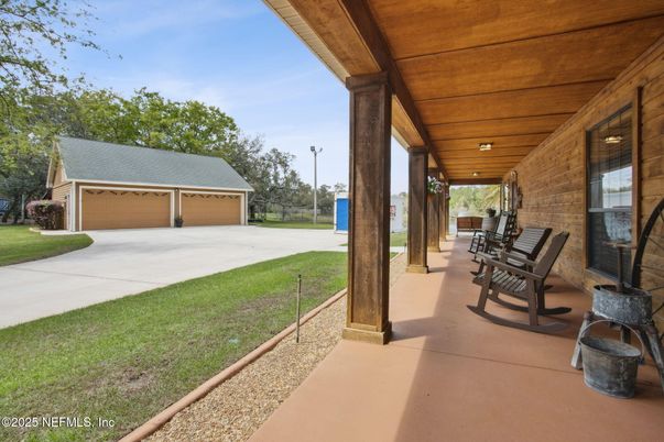 Backyard, Detached Garage, Exterior