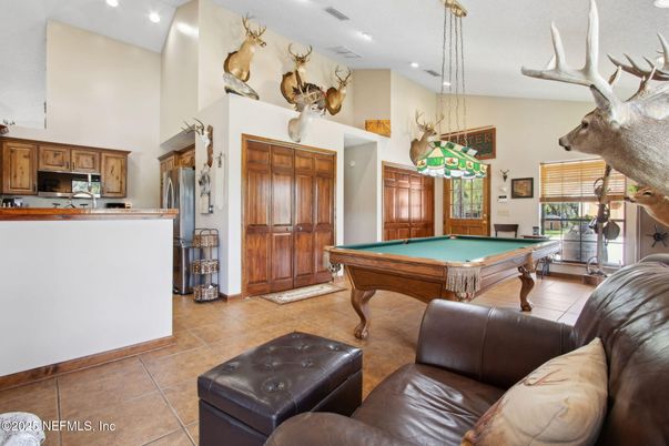 Billiard Table, Game Room, Interior, Kitchen, Pendant Lights, Recessed Lighting