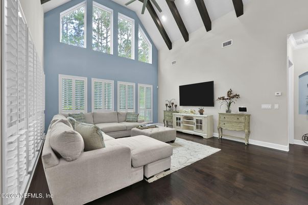 Interior, Living room, Wooden Beams, Wood Texture Flooring