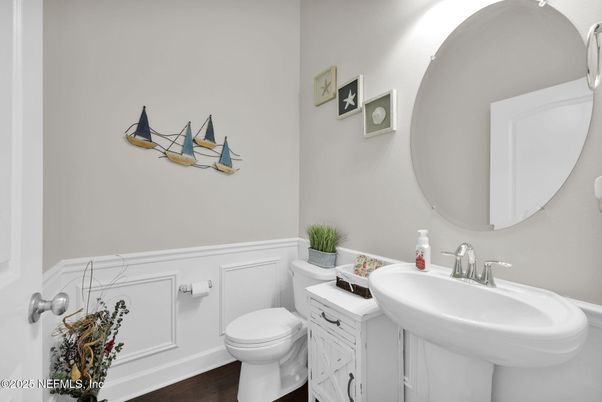 Bathroom, Interior, Wood Texture Flooring