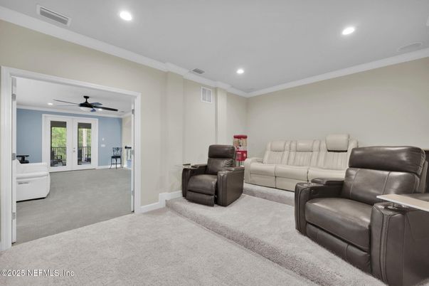 Home Theatre Room, Interior, Living room, Recessed Lighting