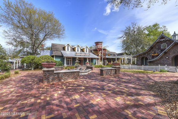 Backyard, Exterior, Facade, Tudor Revival