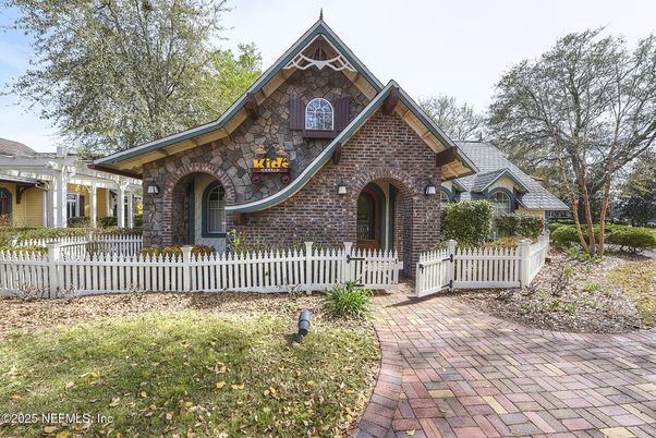 Backyard, Exterior, Facade, Brick Facade, Tudor Revival