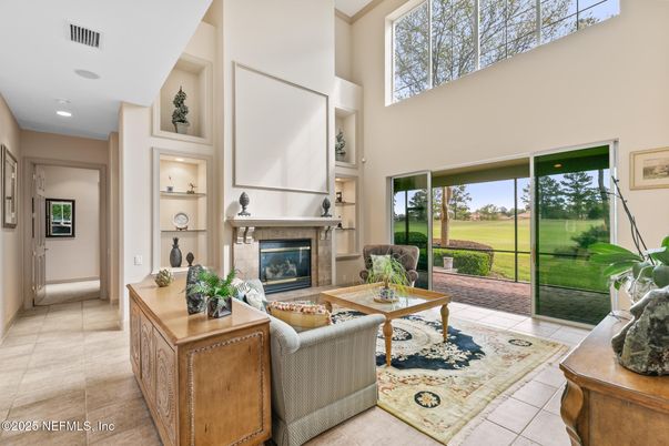Fireplace, Interior, Living room, Recessed Lighting