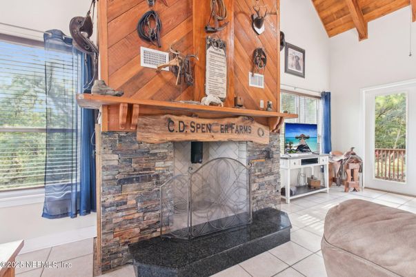 Fireplace, Interior, Wooden Beams, Wooden Ceilings