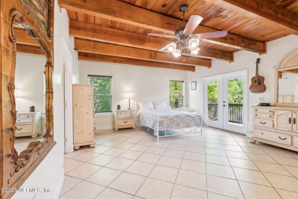 Bedroom, Interior, Wooden Beams, Wooden Ceilings