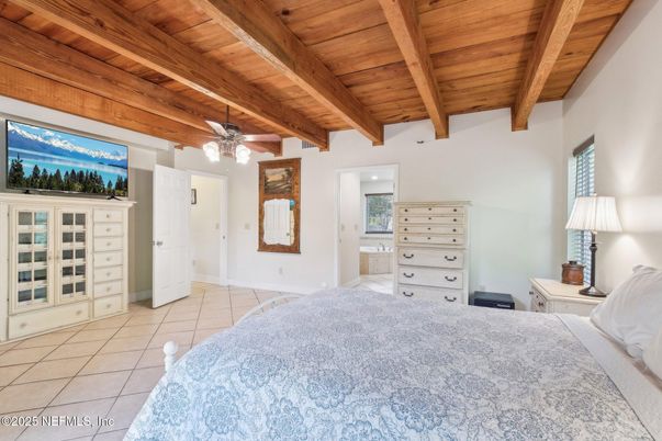 Bedroom, Interior, Wooden Beams, Wooden Ceilings
