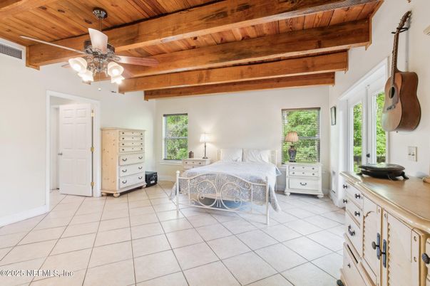 Bedroom, Interior, Wooden Beams, Wooden Ceilings