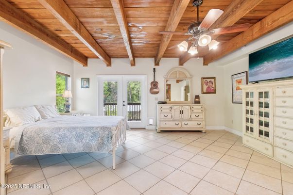 Bedroom, Interior, Wooden Beams, Wooden Ceilings