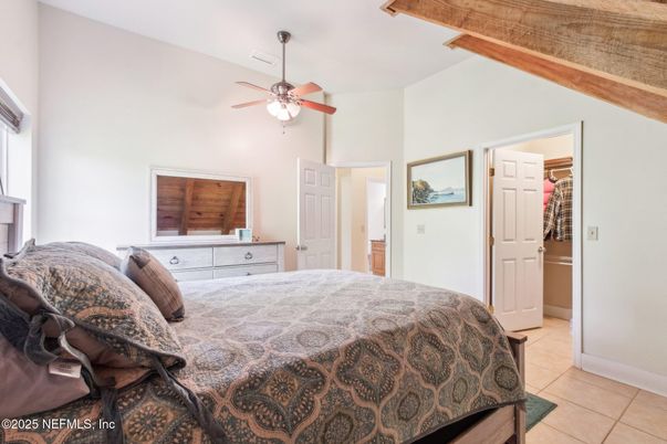 Bedroom, Interior, Wooden Beams