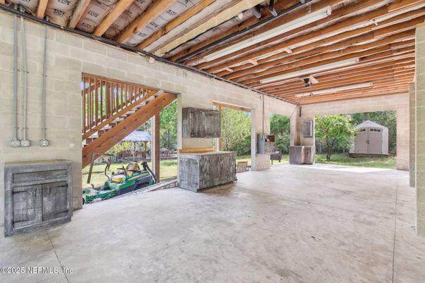 Exterior, Wooden Beams