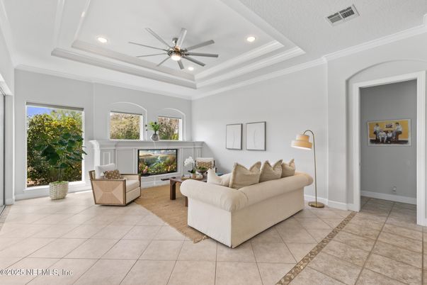 Interior, Living room, Recessed Lighting