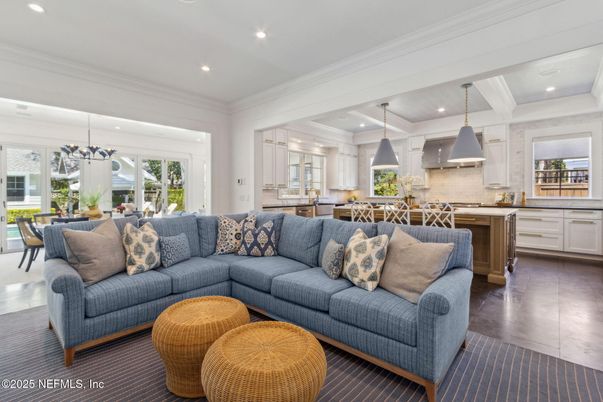 Dining room, Interior, Kitchen, Living room, Pendant Lights, Recessed Lighting