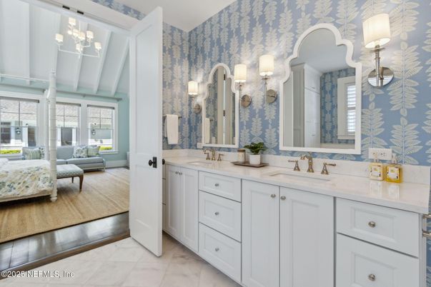 Bathroom, Dual Sink Vanities, Interior, Marble