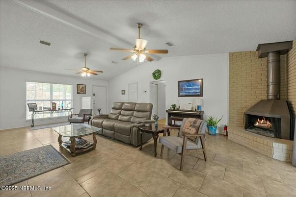 Fireplace, Interior, Living room, Stone Walls