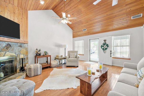 Fireplace, Interior, Living room, Wooden Ceilings, Wood Texture Flooring