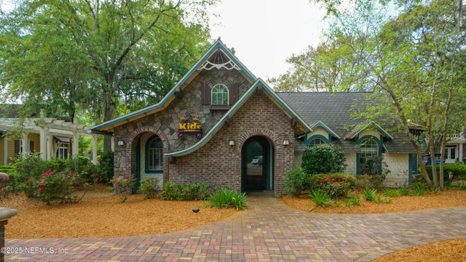 Exterior, Facade, Brick Facade, Tudor Revival