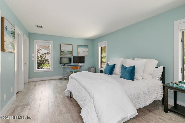 Bedroom, Interior, Wood Texture Flooring