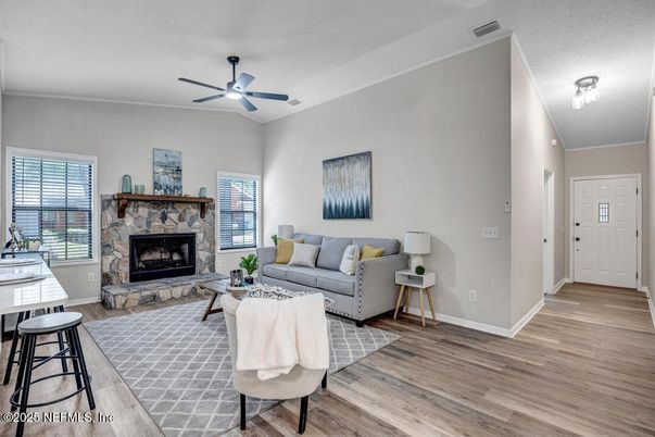 Fireplace, Interior, Living room, Wood Texture Flooring