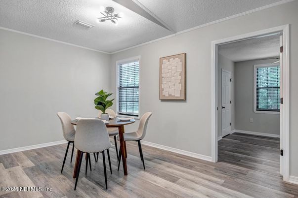 Dining room, Interior, Wood Texture Flooring