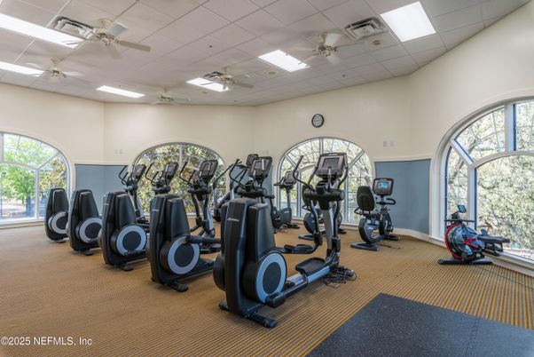 Fitness Equipment, Gym, Interior, Recessed Lighting