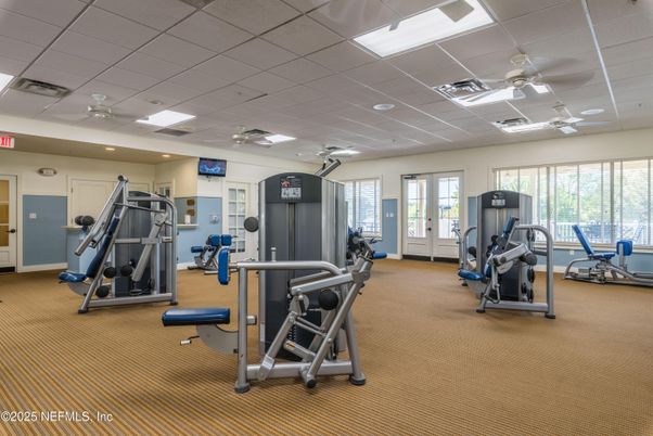 Fitness Equipment, Gym, Interior, Recessed Lighting