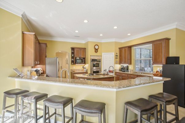 Interior, Kitchen, Recessed Lighting, Stainless Steel Appliances