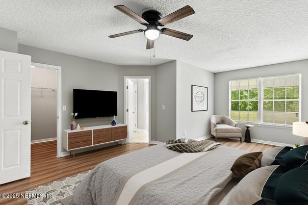 Bedroom, Interior, Wood Texture Flooring