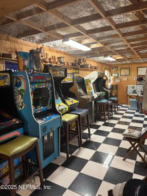 Game Room, Interior, Wooden Beams, Wooden Walls
