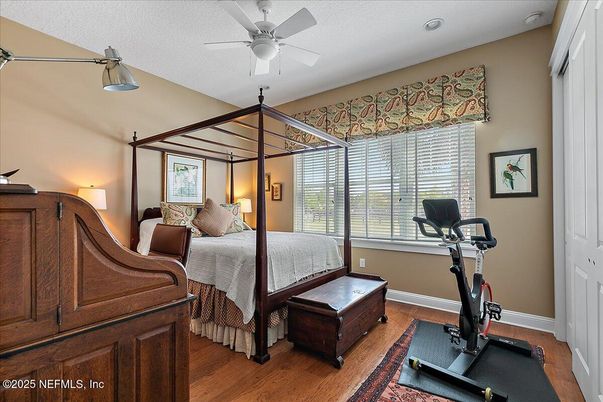 Bedroom, Fitness Equipment, Interior, Wood Texture Flooring