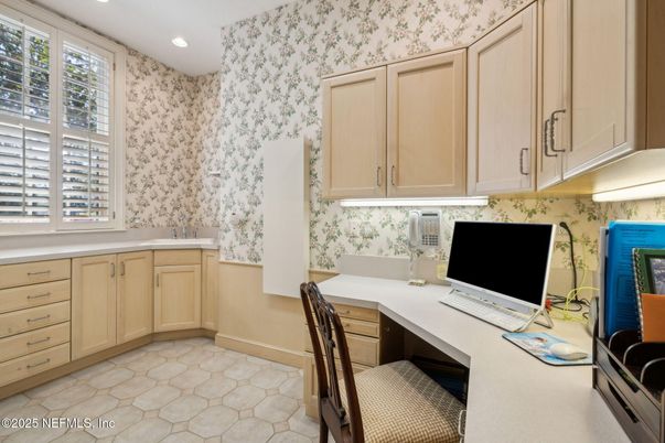 Home Office, Interior, Recessed Lighting