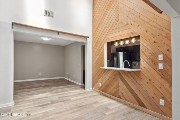 Empty room, Interior, Kitchen, Wood Texture Flooring